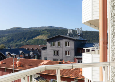 Balkong, Freestylehuset 304, lägenhet på Åre torg, boende i Åre Sweden