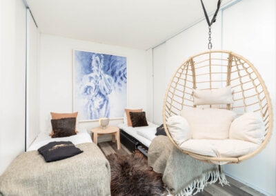 Sovrum i Villa Solbringen, villa i centrala Åre, boende i Åre Sweden