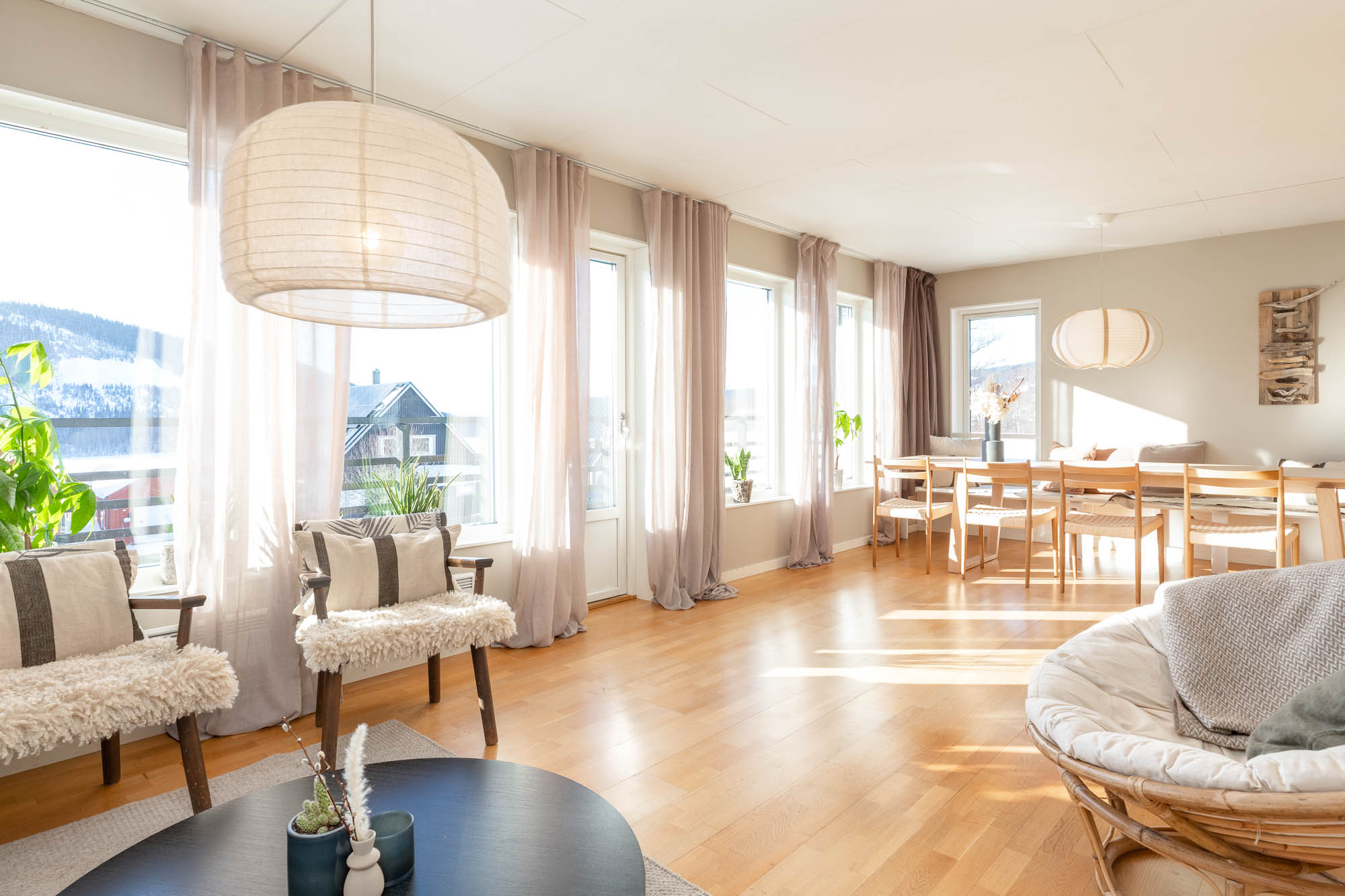 Vardagsrum i Villa Solbringen, villa i centrala Åre, boende i Åre Sweden